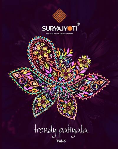 Trendy Patiyala Vol 6 By Suryajyoti Pure Cotton Daily Wear Dress Materials